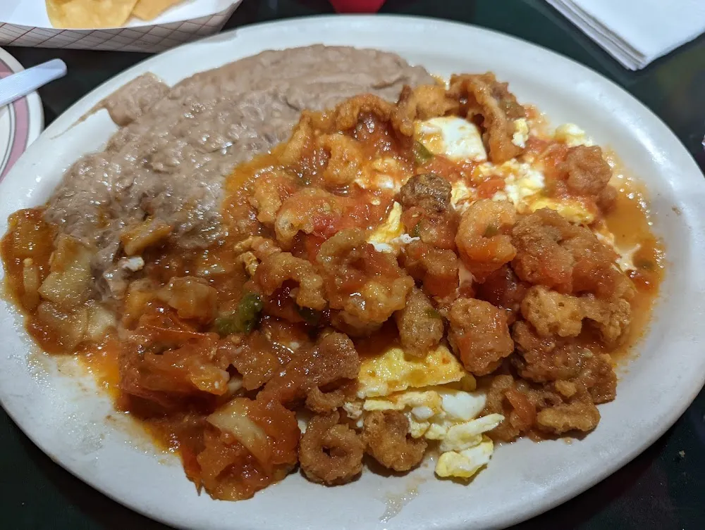 Eggs with Chicharron Sauce