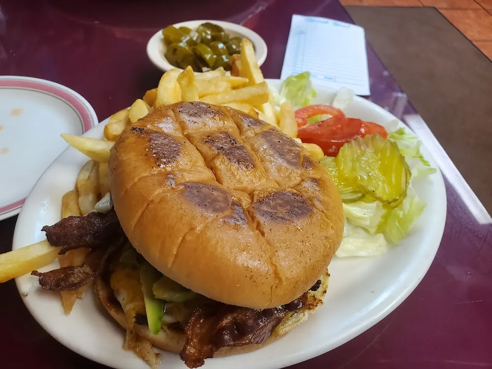 Hamburger with Yellow Cheese